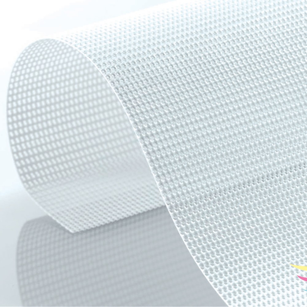 white micro-perforated shading fabric