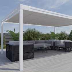 QEEQ.IT - Pergola Bianca Retrattile