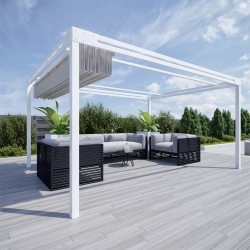 QEEQ.IT - Pergola Bianca Retrattile