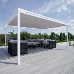 QEEQ.IT - Pergola Bianca Retrattile