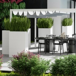NOVIA Fioriere in Acciaio 80x44x120H