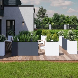 NOVIA Fioriere in Acciaio 40x44x80H