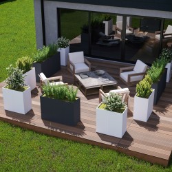 NOVIA Fioriere in Acciaio 40x44x80H