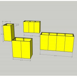 NOVIA Plantadores 40x44x80H