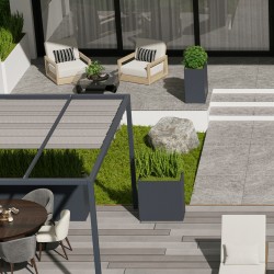 NOVIA Fioriere in Acciaio 80x44x80H