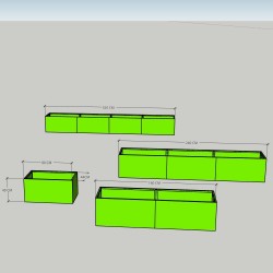 Novia Planters 80x44x40H