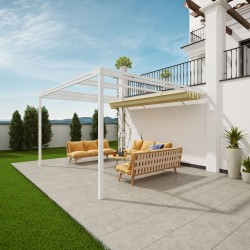 QEEQ.IT - Pergola Bianca Retrattile