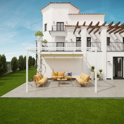 QEEQ.IT - Pergola Bianca Retrattile