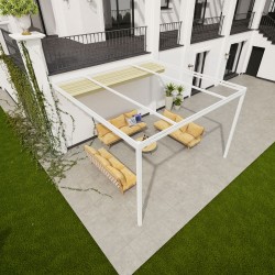 QEEQ.IT - Pergola Bianca Retrattile