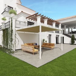 QEEQ.IT - Pergola Bianca Retrattile