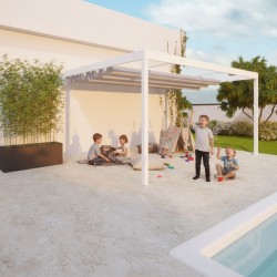 QEEQ.IT - Pergola Beatrice Rétractable au Mur