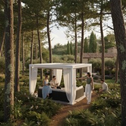 QEEQ.IT - Pergola Bianca Retráctil