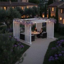 QEEQ.IT - Pergola Bianca Retrátil